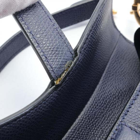 Dior Saddle Handbag Leather Navy - Picture 5 of 6